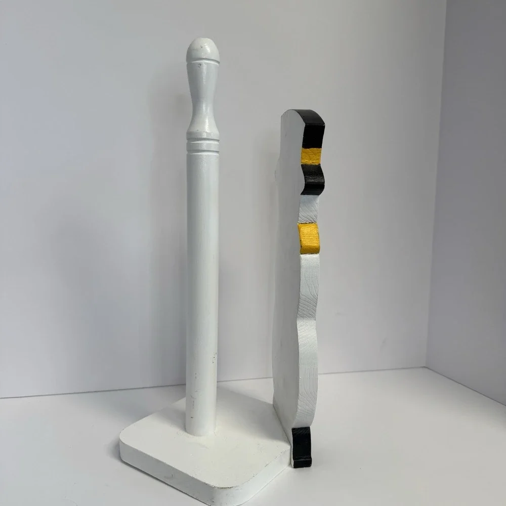 Snowman Paper Towel Holder Wooden Christmas‎ Decor